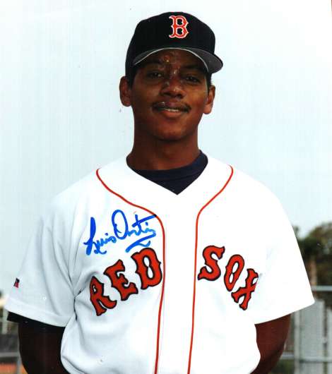 AUTOGRAPHED LUIS ORTIZ Boston Red Sox photo