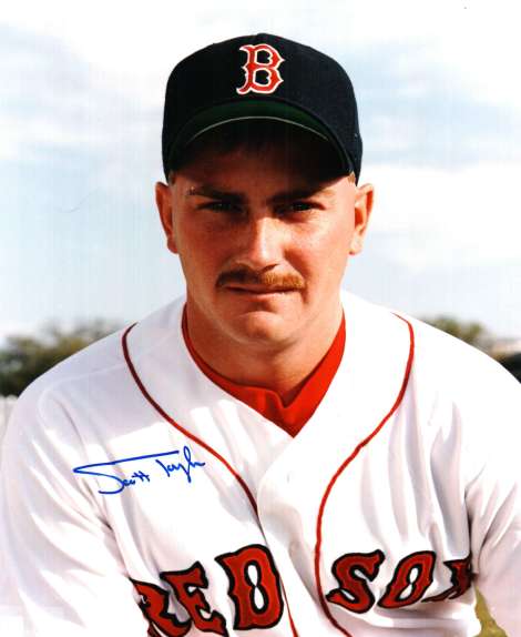 AUTOGRAPHED SCOTT TAYLOR 8X10  Boston Red Sox photo