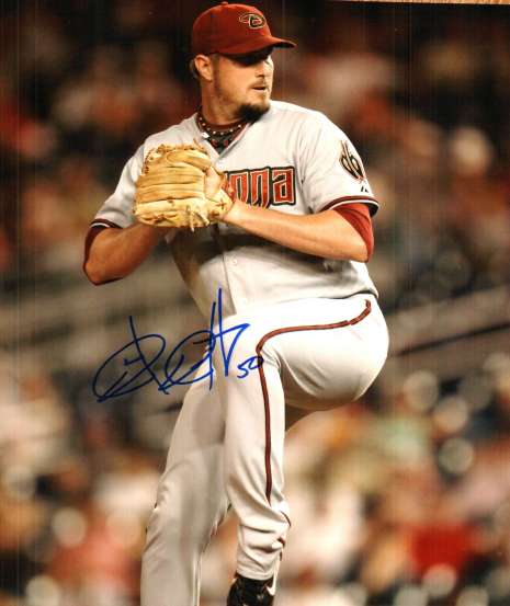Autographed CHAD QUALLS Arizona Diamondbacks Photo