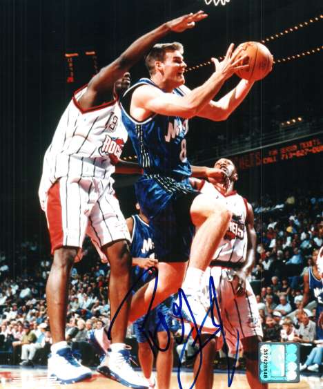 Autographed PAT GARRITY Orlando Magic Photo