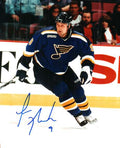 Autographed TYSON NASH 8X10  St. Louis Blues Photo