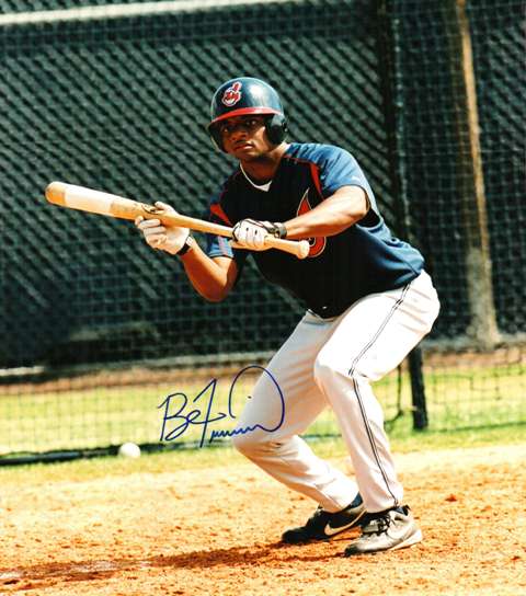 AUTOGRAPHED  photo BEN FRANCISO Cleveland Indians