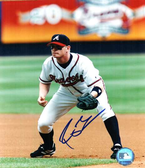 AUTOGRAPHED ROBERT FICK Atlanta Braves photo