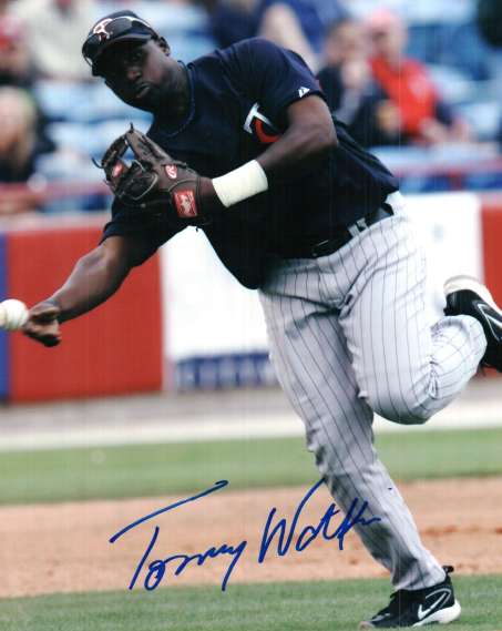 AUTOGRAPHED TOMMY WATKINS-  Minnesota Twins photo