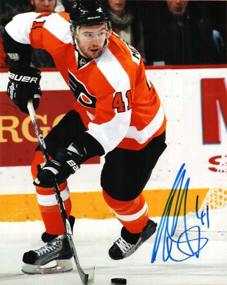 Autographed ANDREJ MESZAROS photo - Philadelphia Flyers
