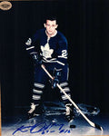 Autographed LARRY JEFFREY 8x10  Maple Leafs  photo