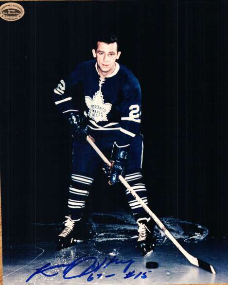 Autographed LARRY JEFFREY 8x10  Maple Leafs  photo