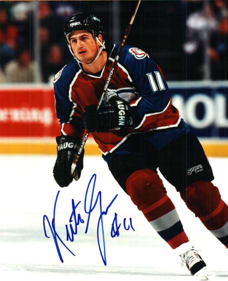 Autographed KEITH JONES Colorado Avalanche Photo