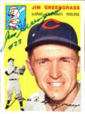 Autographed JIM GREENGRASS 1954 Topps Archive card