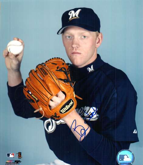 AUTOGRAPHED BEN HENDRICKSON 8X10 photo  Milwaukee Brewers