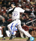 AUTOGRAPHED GARRETT ATKINS 8X10 Colorado Rockies Photo