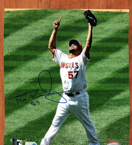AUTOGRAPHED FRANCISCO RODRIGUEZ 8X10 California Angels Photo
