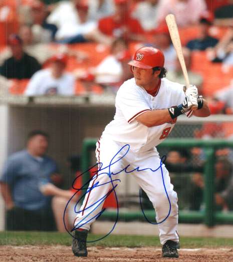 Autographed CHRIS SNELLING Washington Nationals Photo