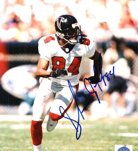 Autographed SHAWN JEFFERSON Atlanta Falcons photo