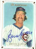 Autographed BRUCE SUTTER 2007 Upper Deck Masterpieces Card
