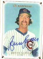Autographed BRUCE SUTTER 2007 Upper Deck Masterpieces Card