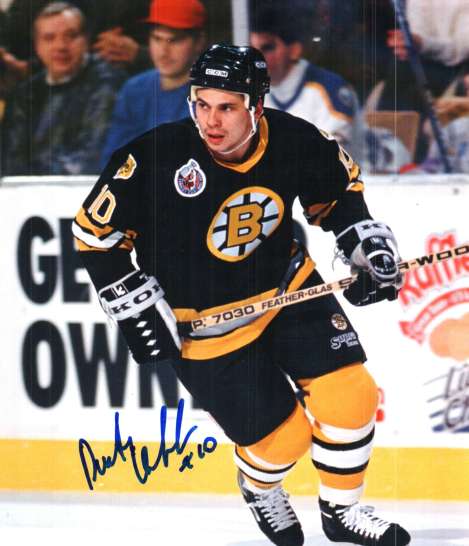 Autographed DMITRI KVARTALNOV 8x10 Boston Bruins Photo