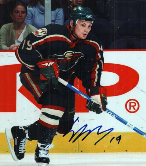 Autographed STEPHANE VEILLEUX Minnesota Wild Photo