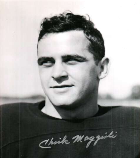 Autographed CHICK MAGGIOLI 8X10 Notre Dame Photo