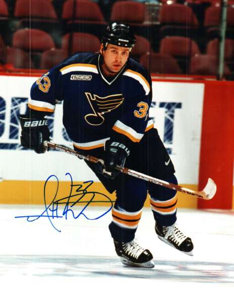 Autographed SCOTT PELLERIN 8X10 St. Louis Blues Photo