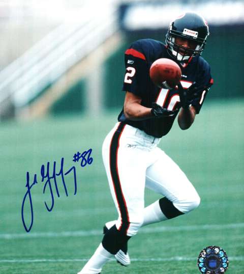 Autographed JABAR GAFFNEY 8X10 Houston Texans Photo