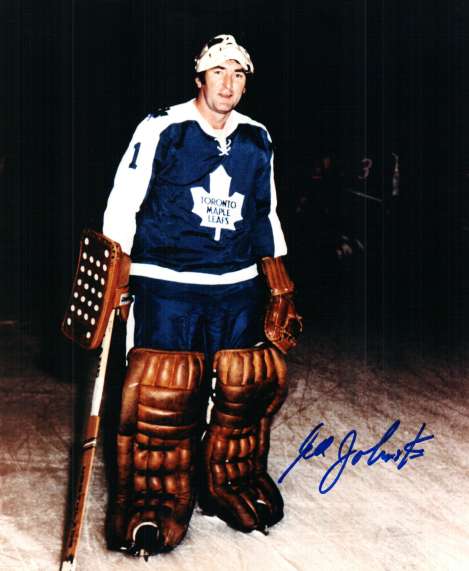 Autographed EDDIE JOHNSTON  Maple Leafs  photo