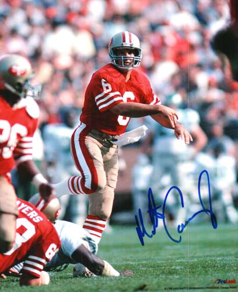 Autographed  MATT CAVANAUGH photo - San Francisco 49'ers