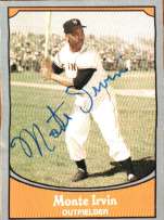 Signed  MONTE IRVIN Pacific Legends Card