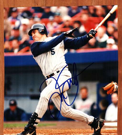 AUTOGRAPHED TIM SALMON 8x10 California Angels Photo