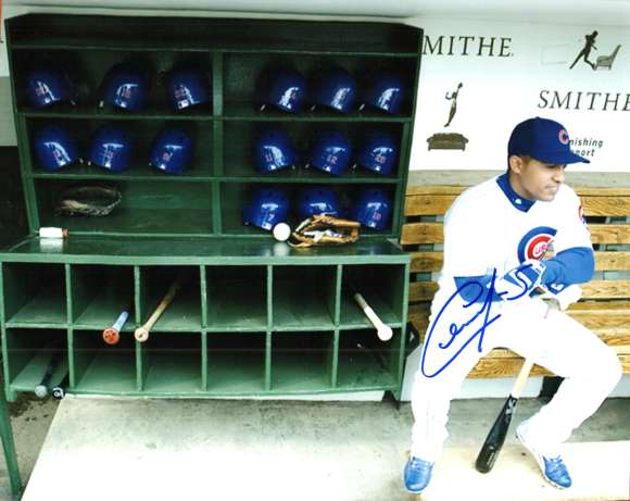 AUTOGRAPHED CESAR IZTURIS  Chicago Cubs Photo