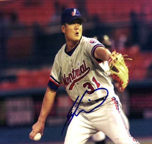 AUTOGRAPHED SUNNY KIM Montreal Expos Photo