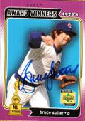 Autographed BRUCE SUTTER 2001 Upper Deck Decades the 70's Card