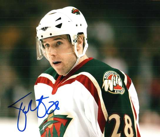 Autographed TODD WHITE  Minnesota Wild Photo