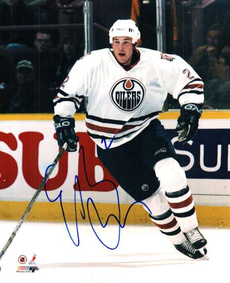Autographed ERIC BREWER EDMONTON OILERS Photo