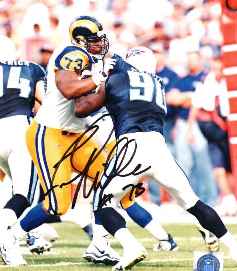 AUTOGRAPHED FRED MILLER 8x10 St Louis Rams Photo