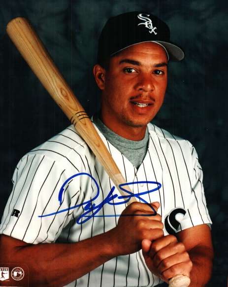 AUTOGRAPHED  photo DARREN LEWIS Chicago White Sox