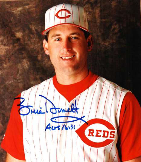 AUTOGRAPHED  photo BRIAN DORSETT Cincinnati Reds