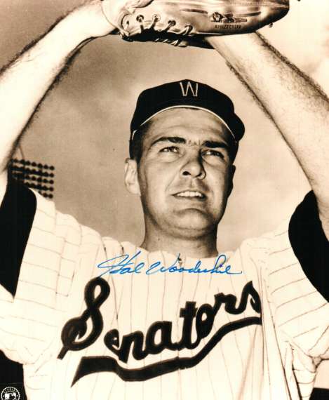 AUTOGRAPHED HAL WOODESHICK photo  Washington Senators