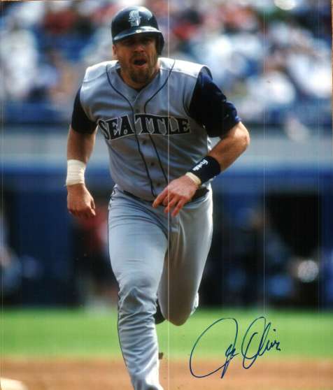 AUTOGRAPHED JOE OLIVER  Seattle Mariners Photo