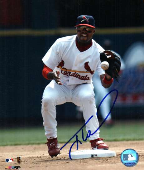 AUTOGRAPHED TONY WOMACK St. Louis Cardinals photo