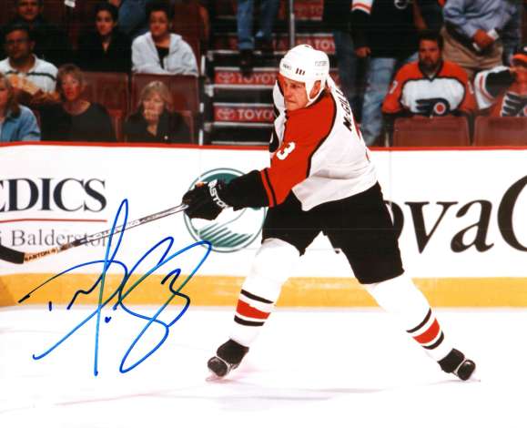 Autographed DAN MCGILLIS photo - Philadelphia Flyers