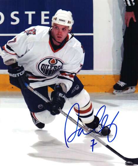 Autographed DANIEL CLEARY EDMONTON OILERS Photo