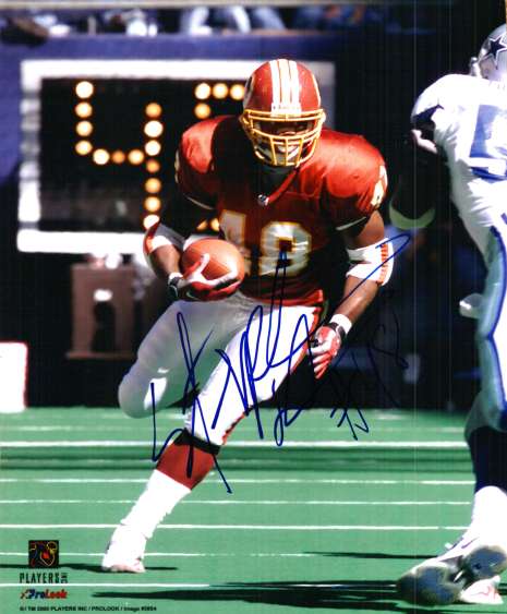 Autographed STEPHEN DAVIS 8x10  photo Washington Redskins