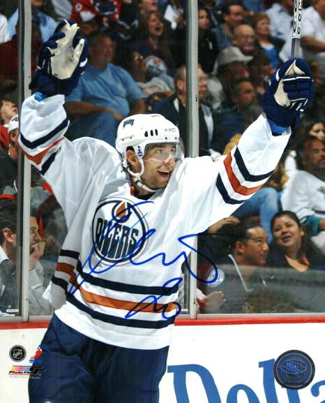Autographed RADEK DVORAK EDMONTON OILERS Photo