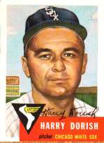 Autographed HARRY DORISH 1953 Topps Archives Card