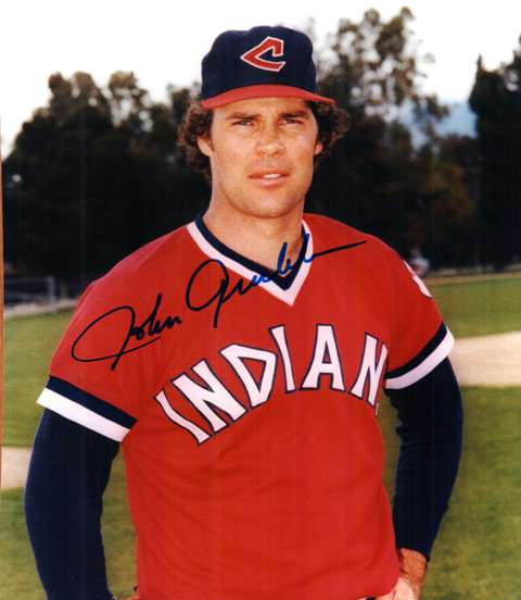 AUTOGRAPHED  photo JOHN GRUBB Cleveland Indians