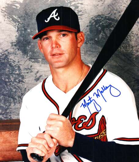 AUTOGRAPHED MARTY MALLOY 8X10 Atlanta Braves photo