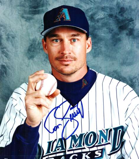 Autographed TODD STOTTLEMYRE Arizona Diamondbacks Photo
