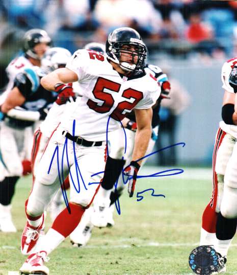 Autographed MATT STEWART Atlanta Falcons photo