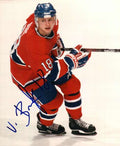 Autographed VALERI BURE Montreal Canadiens Photo